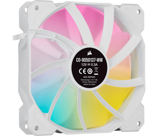 CORSAIR SP120 RGB ELITE 120mm Triple Pack Biale CO-9050137-WW  - 1134752 - zdjęcie 4